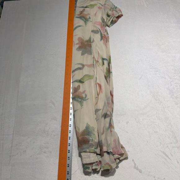 Vintage Monsoon Floral Midi Tea Dress Cottagecore Romantic Boho Size 6/Small - Picture 7 of 9